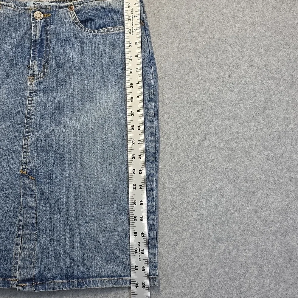 Old Navy stretch jeans skirt knee length size 6